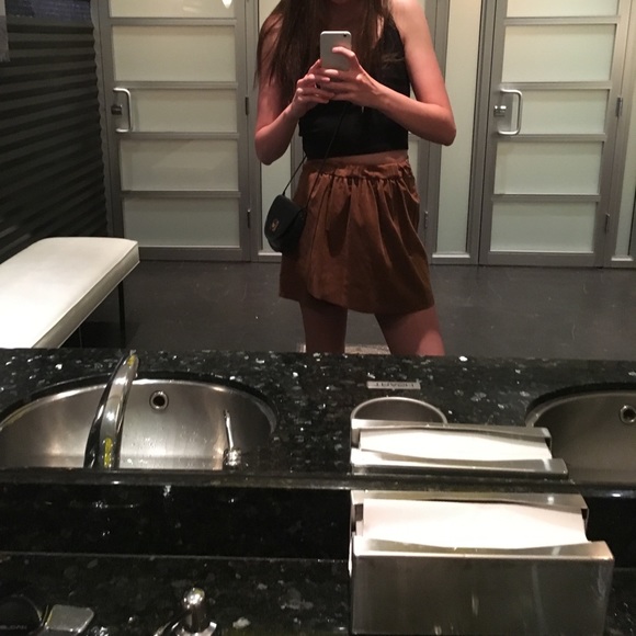 Wilfred Free Nescher Faux Suede Skirt - Picture 1 of 4